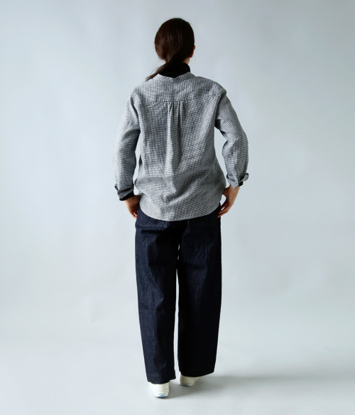 atelier naruse アトリエナルセ フレンチリネン ミニギンガム バンド