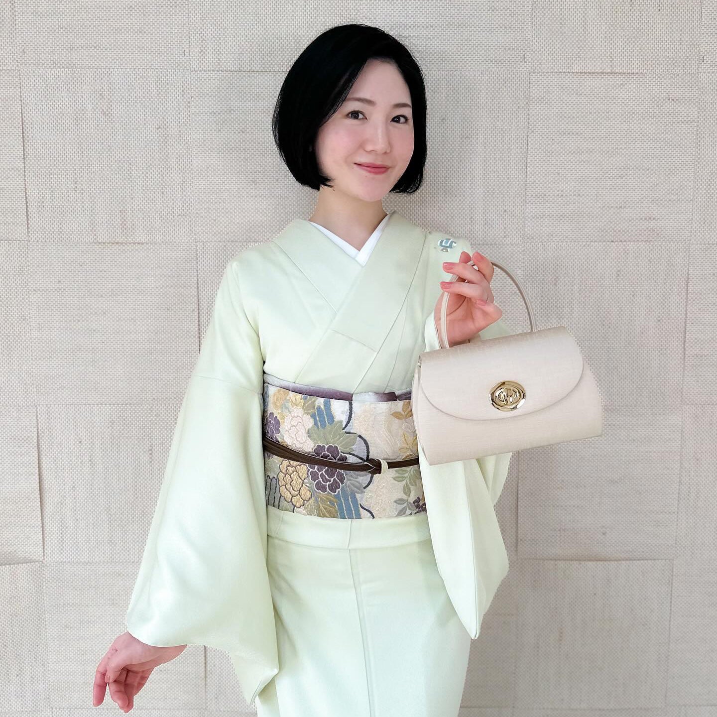 フォーマルバッグ｜シャンパンゴールド｜すなおモデル