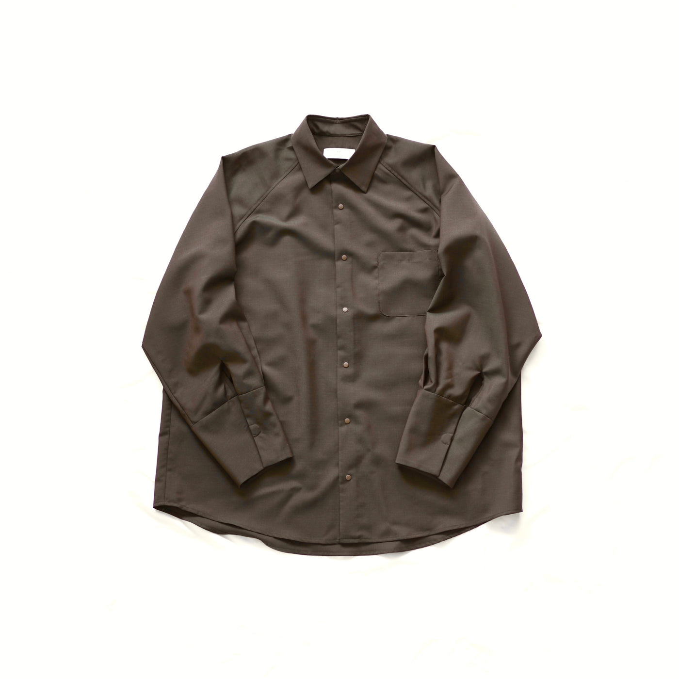 Wool & Kid mohair Tropical raglan sleeve shirt – itochi 公式