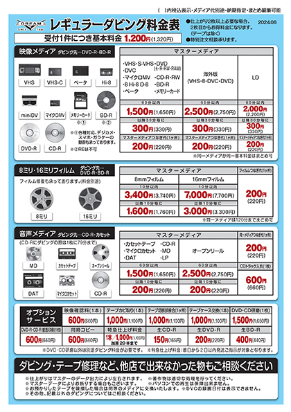 ビデオダビング | いづみ写真工房（いづみカメラ） | 滋賀県大津市の