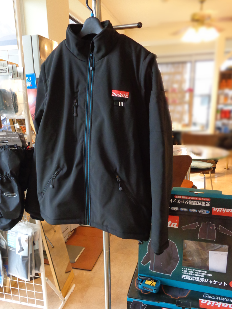 除雪機防寒着・ブーツ・手袋・アイゼンマキタ 充電式暖房ジャケット