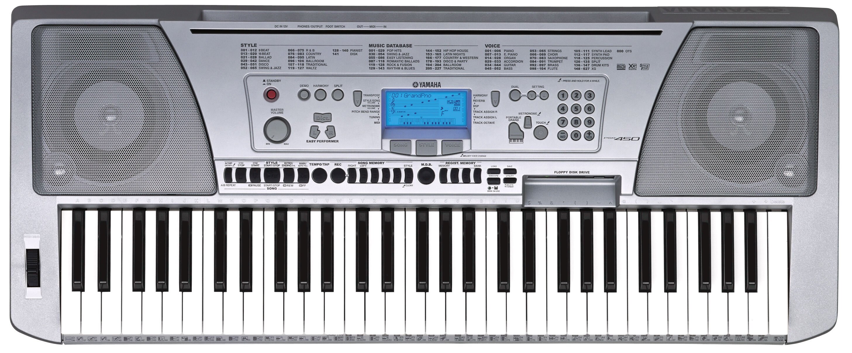 ヤマハ | PSR-450 - ポータブルキーボード - 概要