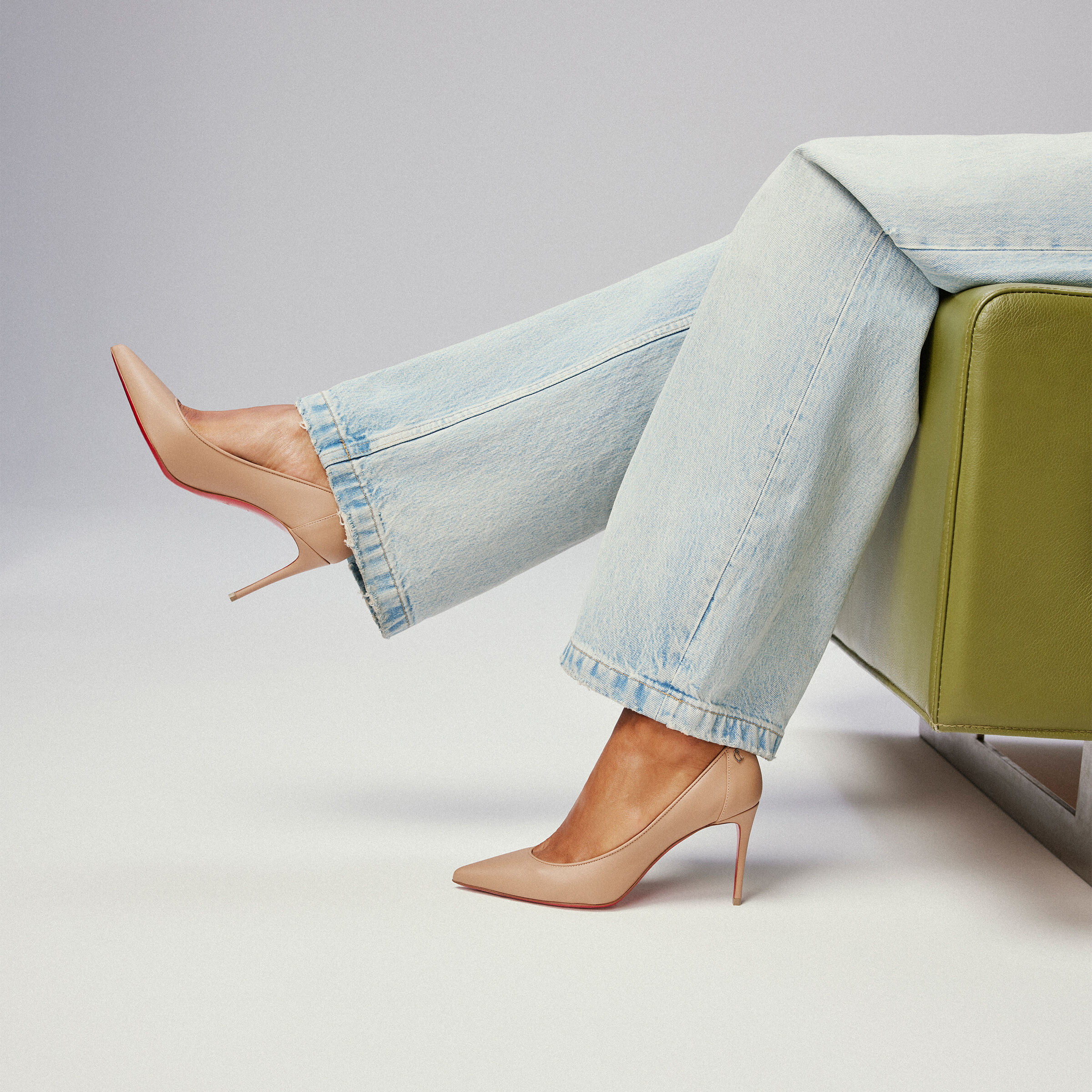 Sporty Kate - 85 mm パンプス - ナッパレザー - ベージュ