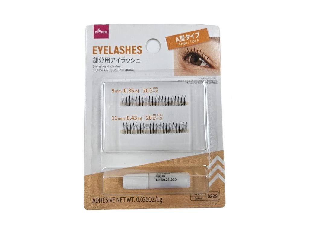 アイラッシュ（部分用、接着剤付、A型タイプ） -100均 通販 ダイソー