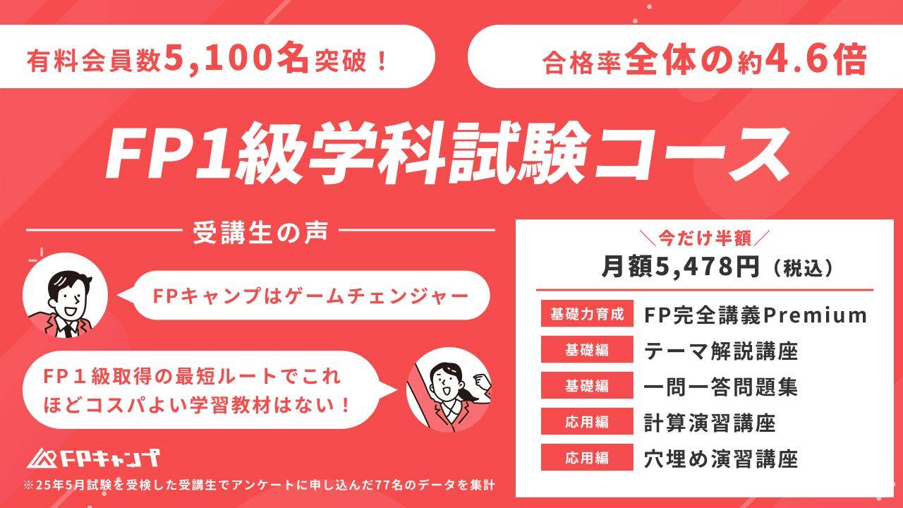FP1級学科コース - トップページ【FPキャンプ】