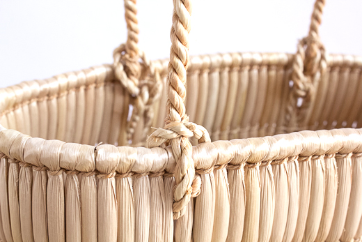 岡山 蒜山がま細工 手提げ (小)