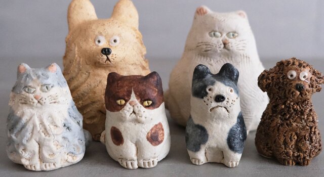 新入荷／ 幸生窯（前川幸市さん）の動物たちの置物。 - katakana