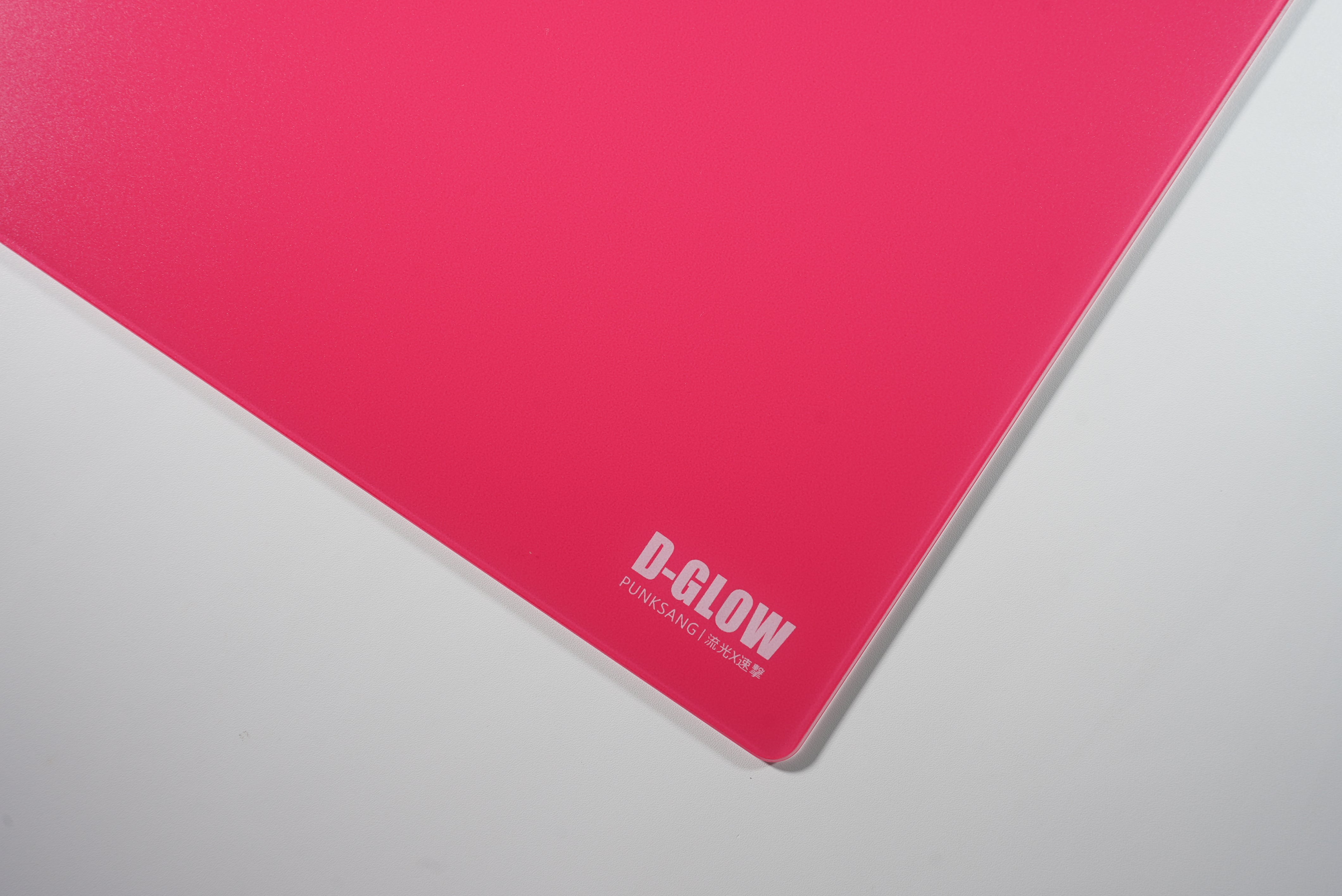 D-GLOW 速 RosePink 【ガラス製マウスパッド】