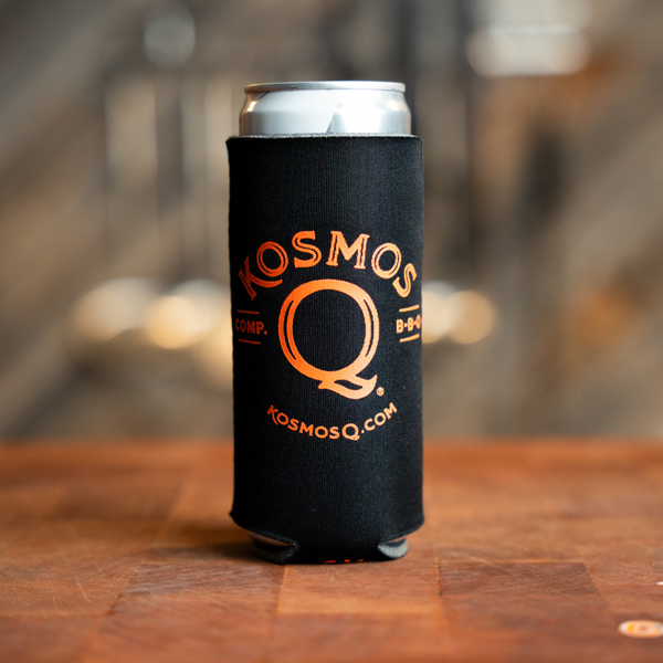 Kosmos Q Slim Black Koozie | Keep Drinks Cold | Ideal For Skinny