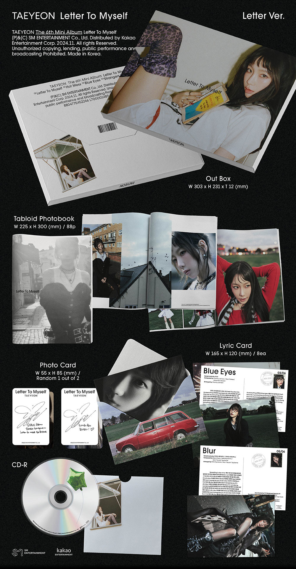 TAEYEON - Letter To Myself [6th Mini Album - Letter Ver.] - K PLACE