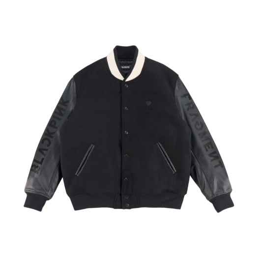 프라그먼트 x 블랙핑크 스타디움 자켓 화이트 | Fragment | KREAM