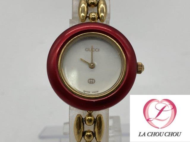 電池交換済】グッチ 時計チェンジベルト GUCCI グッチ チェンジベルト