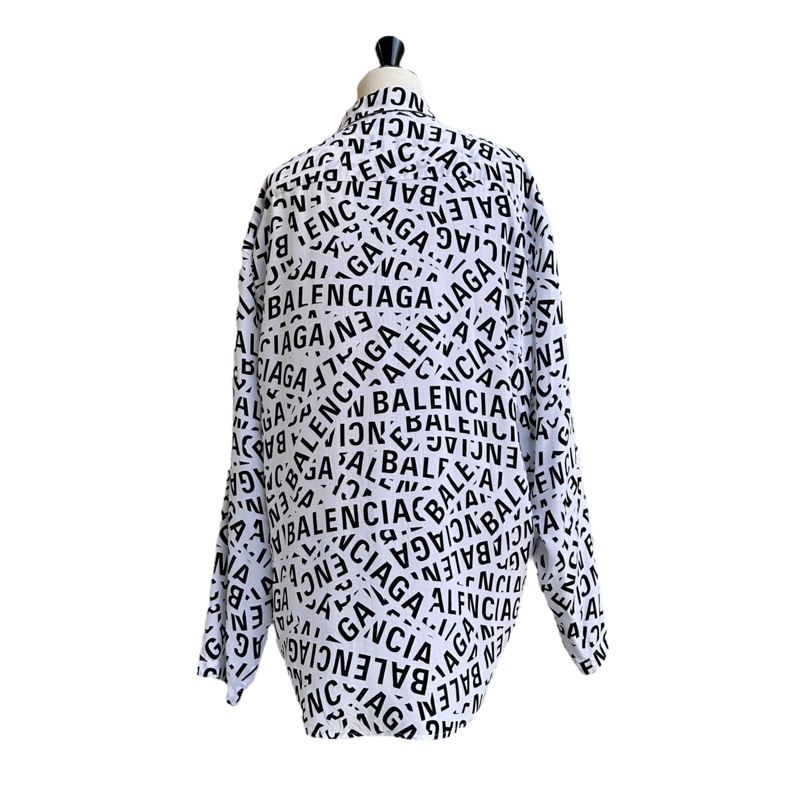 BALENCIAGA - オールオーバー・パターン ロゴプリント シャツ / シャツ