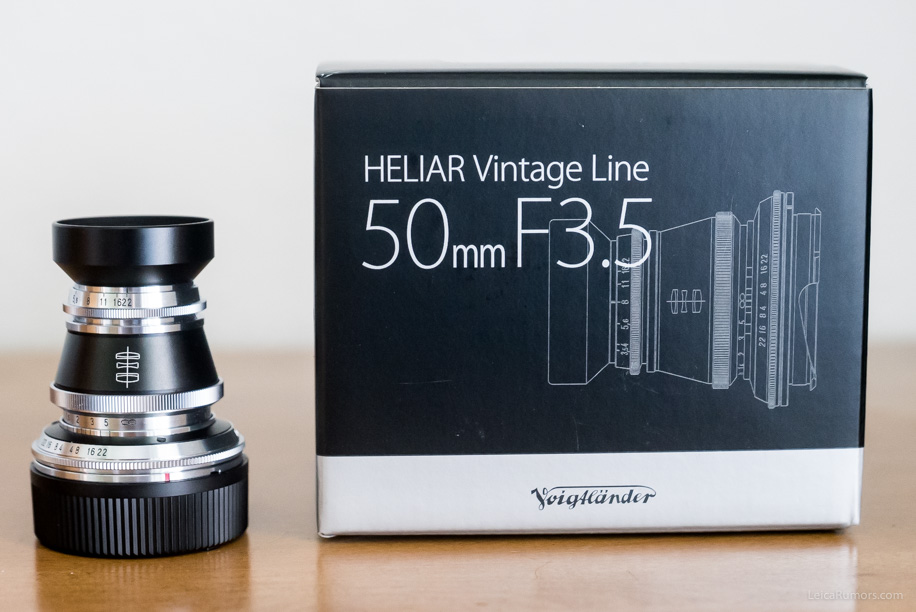 Voigtlander Heliar Vintage Line 50mm f/3.5 VM lens for Leica M