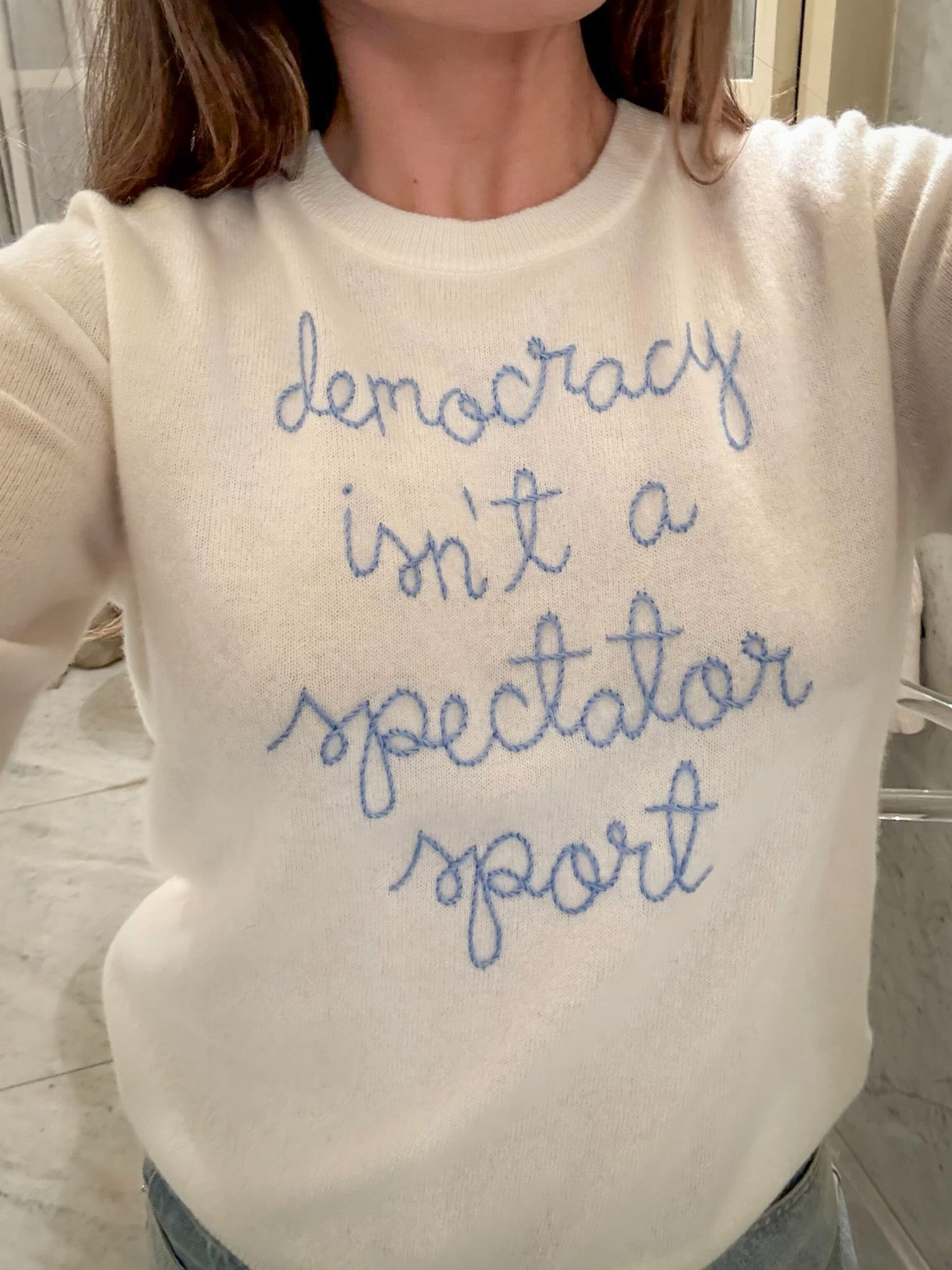 democracy isn't a spectator sport