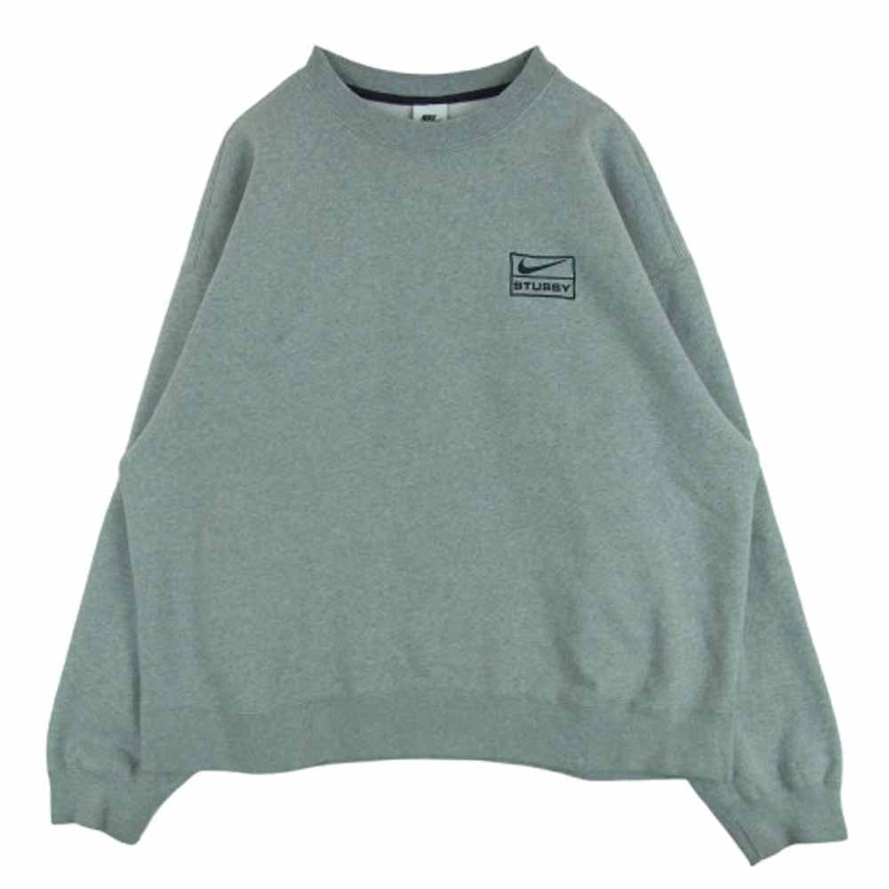NIKE ナイキ DO9337-063 STUSSY ステューシー FLEECE CREW GREY ロゴ