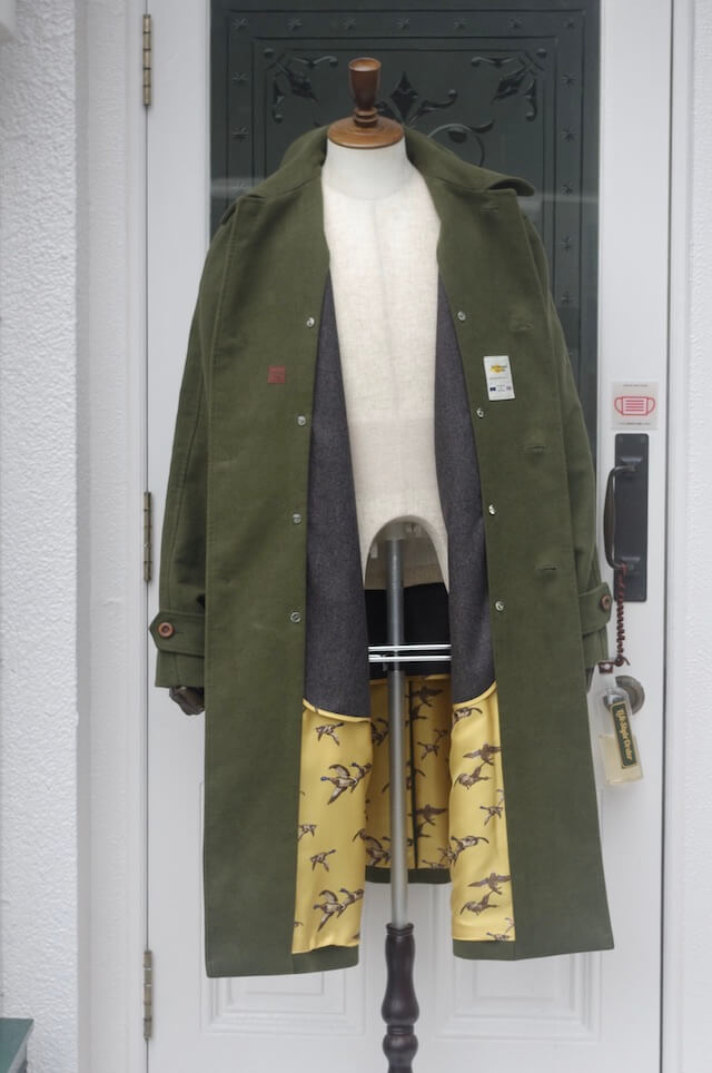 ラグランスリーブコートのオーダーメイド｜メンズオーダーコート｜武蔵