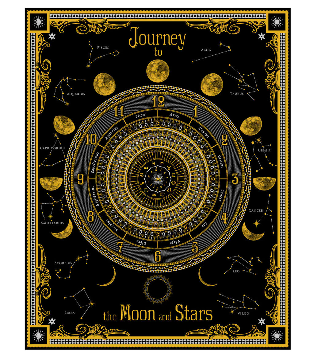 先行予約販売 】 箔便箋 『 月読時計（ ツクヨミ トケイ