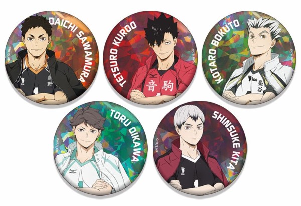 ハイキュー!! トレーディングホログラム缶バッジ 主将Ver. : アニメ