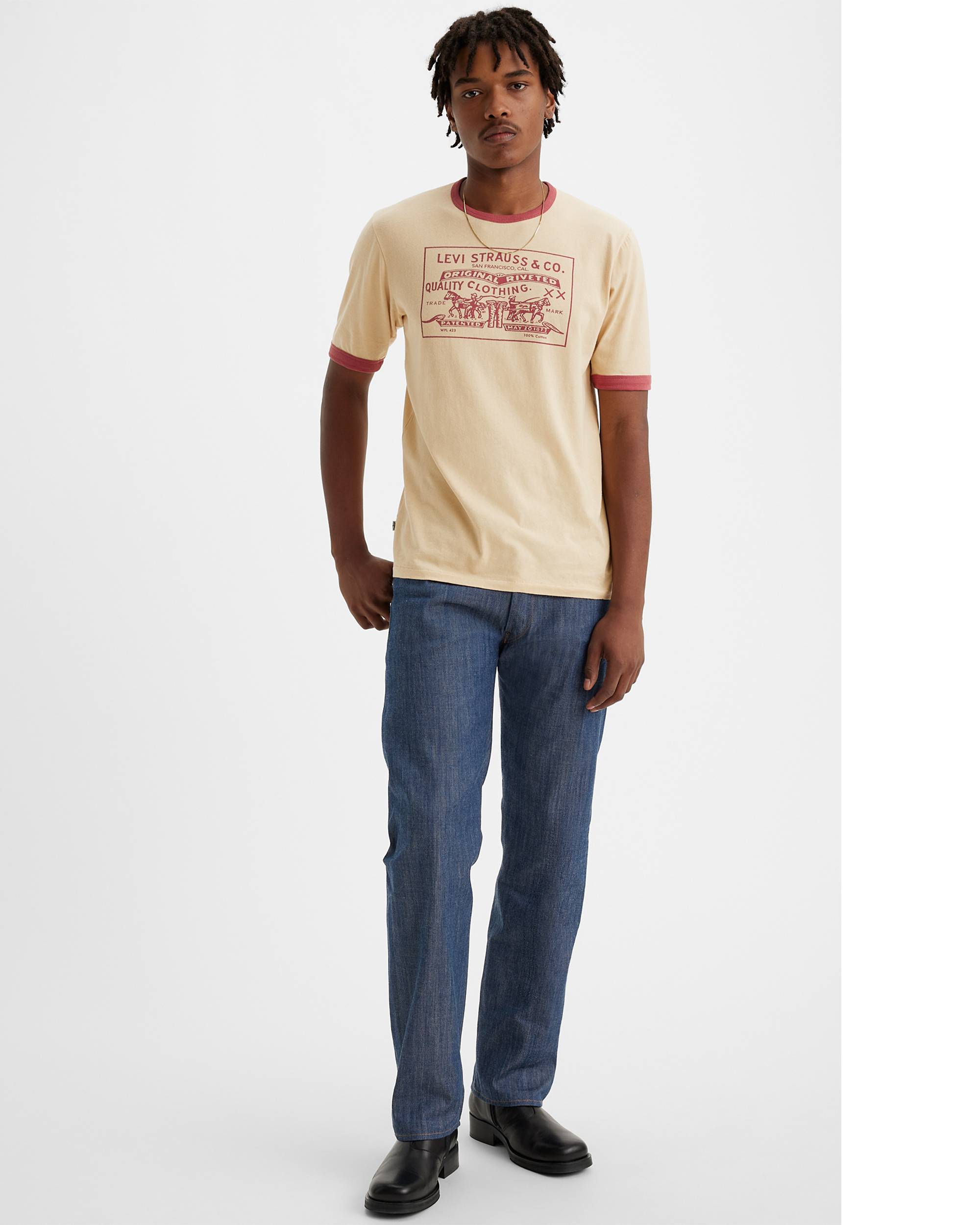 1890 Cone Mills White Oak 501® Men's Jeans - Dark Wash | Levi's® US