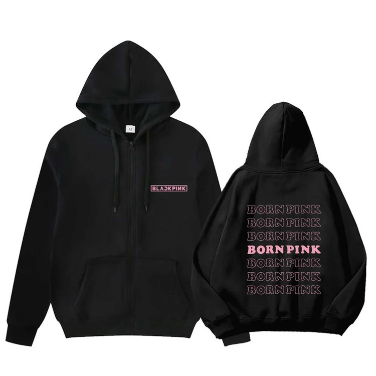 Blackpink Jackets - World Tour Born Pink Seoul Zip-Up Hoodie