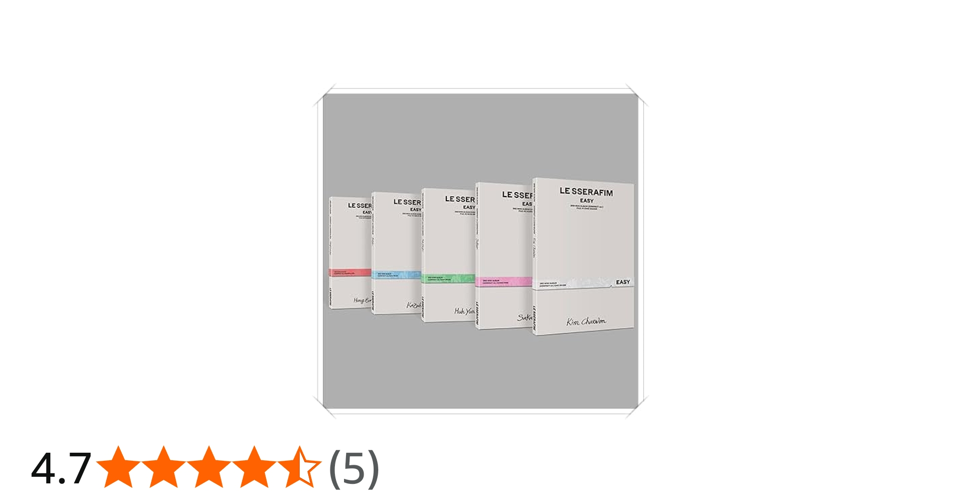 Amazon.co.jp: LE SSERAFIM - 3rd Mini Album [EASY] (COMPACT ver.)ル