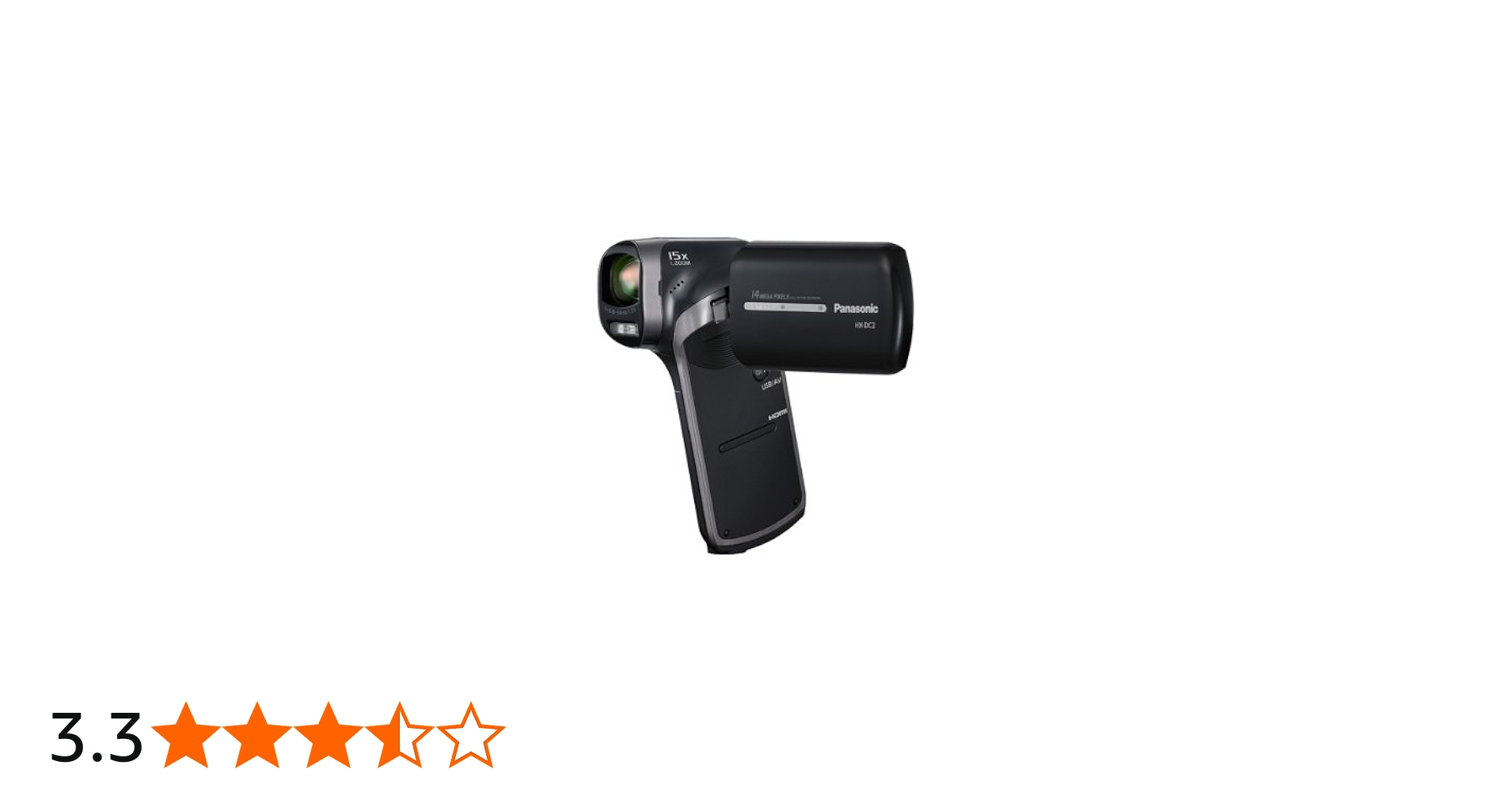 Panasonic HX-DC2EB-H Full HD MP4 Vertical Camcorder - Gunmetal