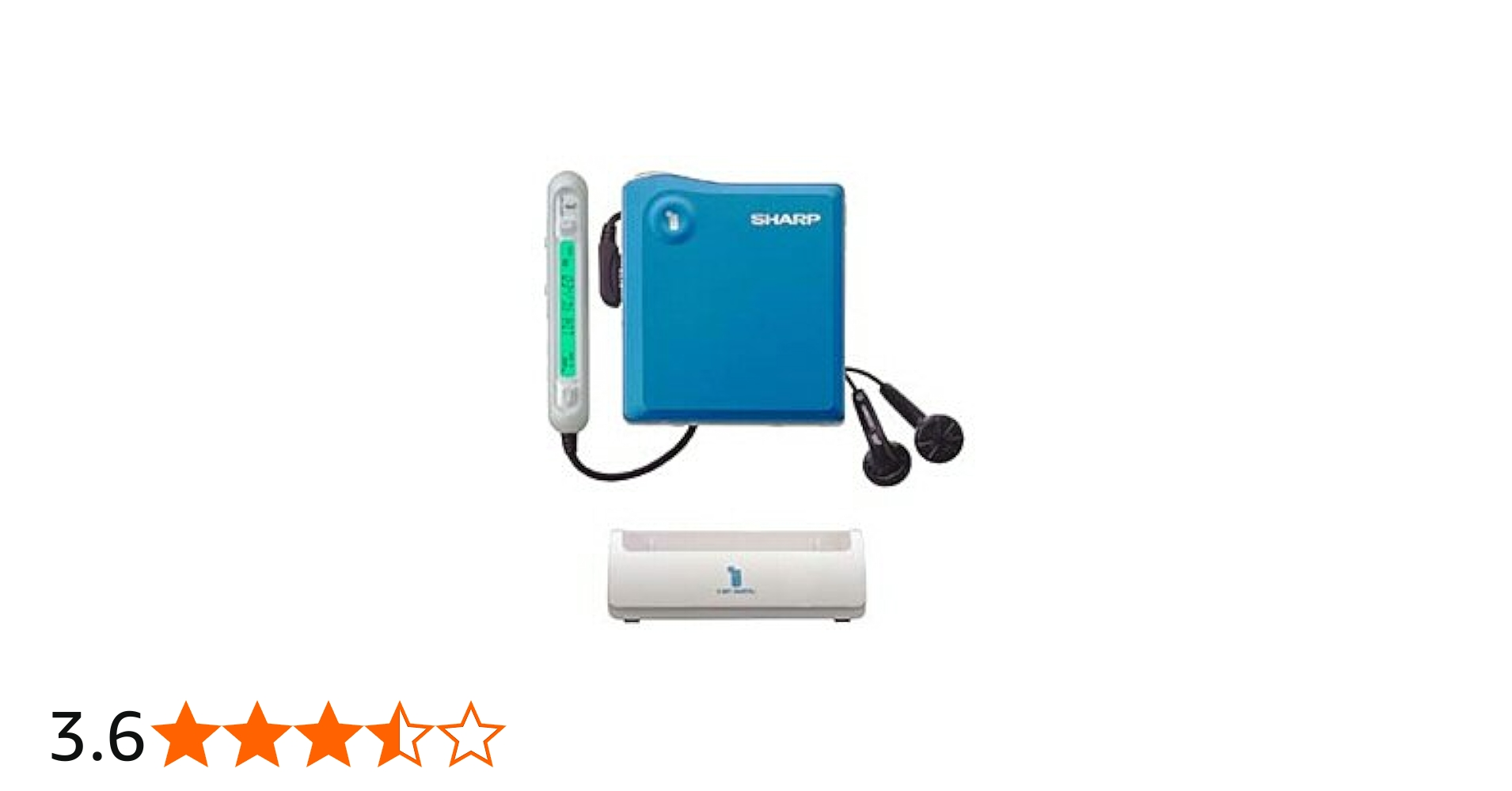 Amazon.co.jp: SHARP 1ビット ポータブルMDプレーヤー MD-DS33-A