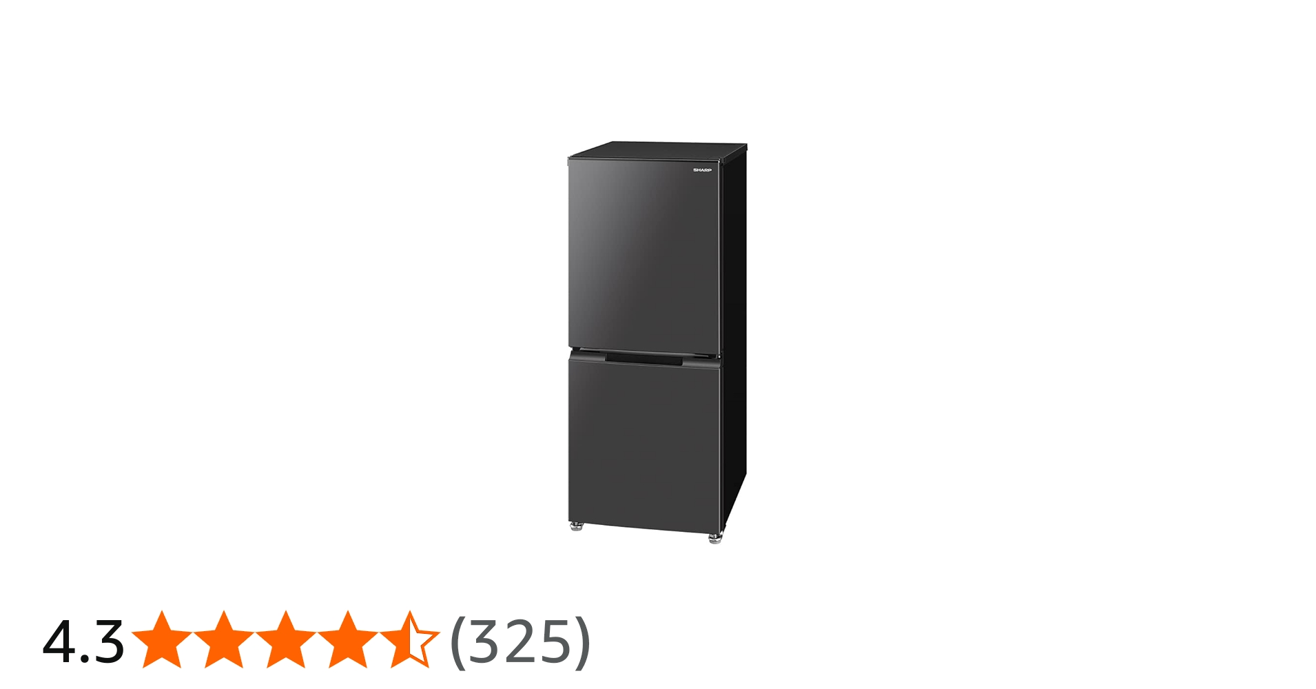 Amazon | シャープ SHARP 冷蔵庫(幅49.5cm) SJ-D15H-H 152L つけかえ