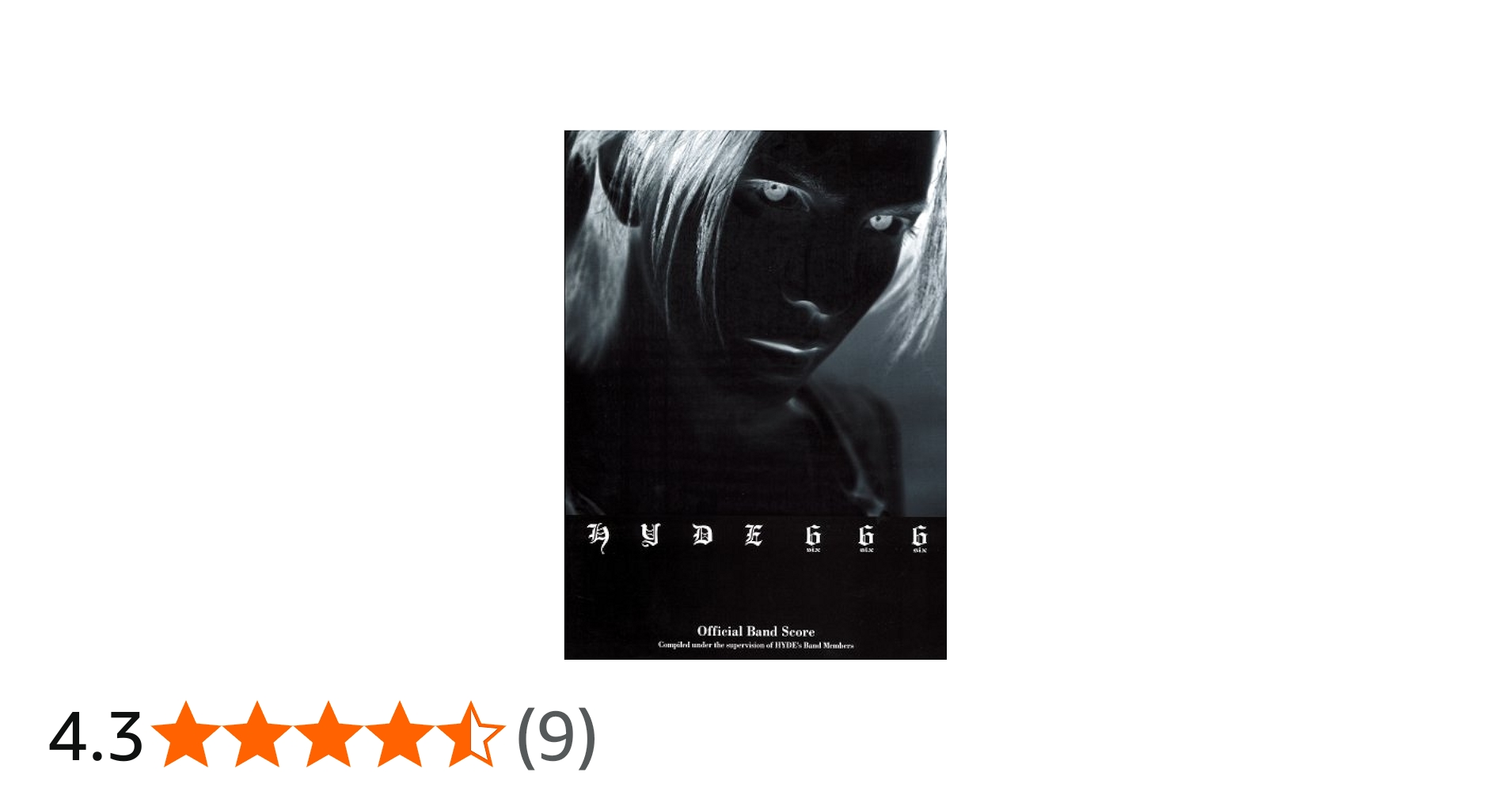 オフィシャルバンドスコア HYDE 「666 six six six」 |本 | 通販 | Amazon