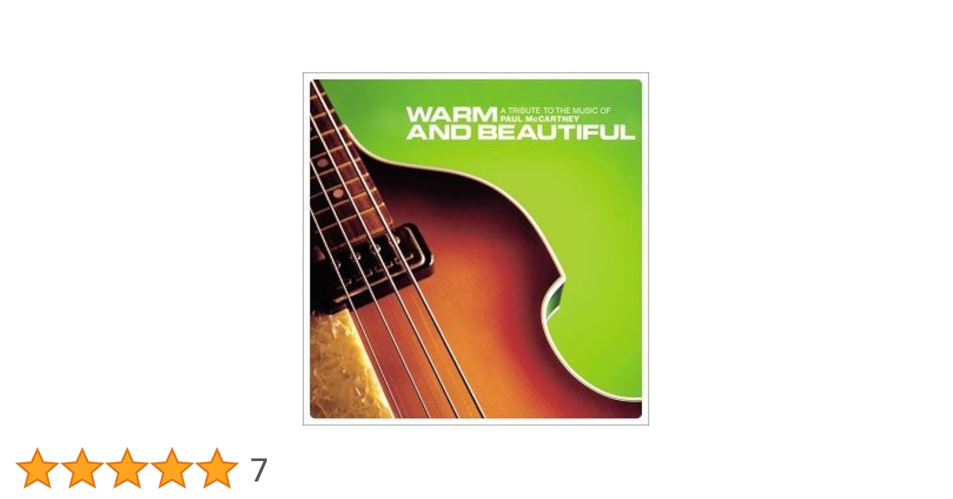 未開封WARM AND BEAUTIFUL ポール・マッカートニー トリビュート