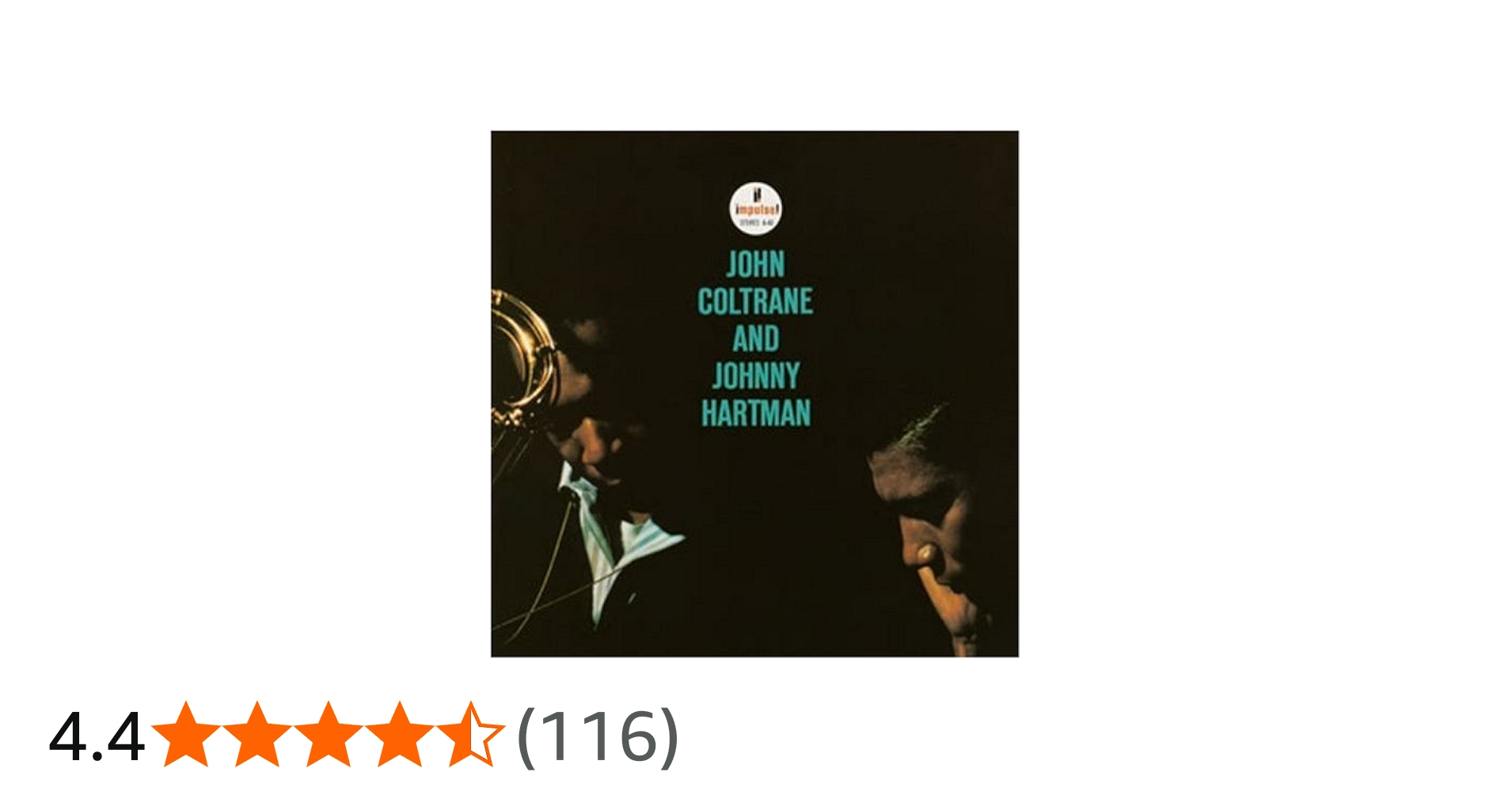 Amazon.co.jp: ジョン・コルトレーン&ジョニー・ハートマン: ミュージック