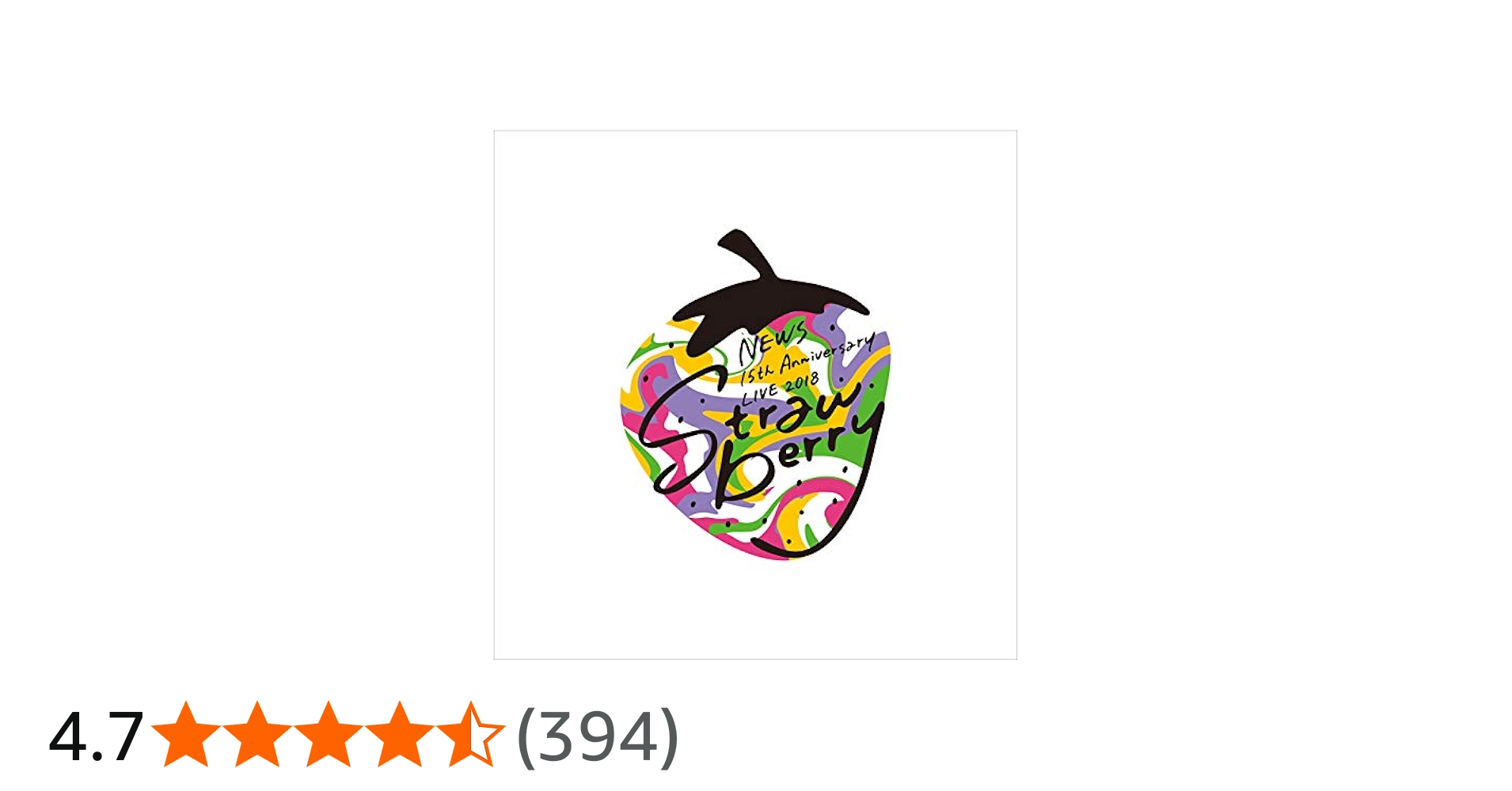 Amazon.co.jp: NEWS 15th Anniversary LIVE 2018 “Strawberry” (初回盤