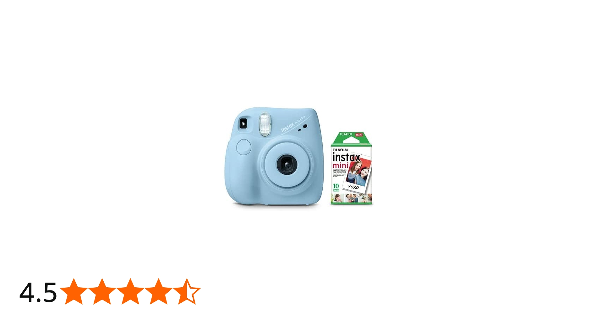 Amazon | 富士フィルム Instax Mini 7+ ライトブルー バンドル +