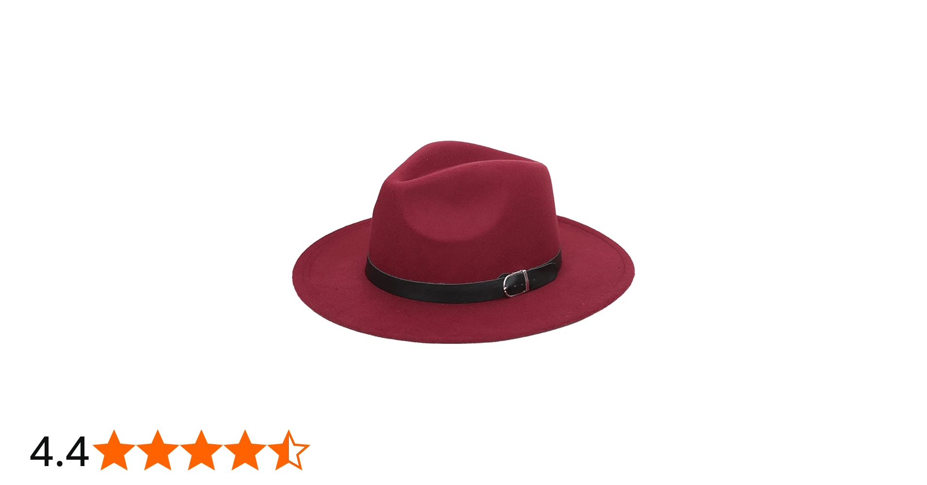 Amazon.co.jp: 中折れハット 革ベルト付きのフェルト帽子 つば広 ユニ