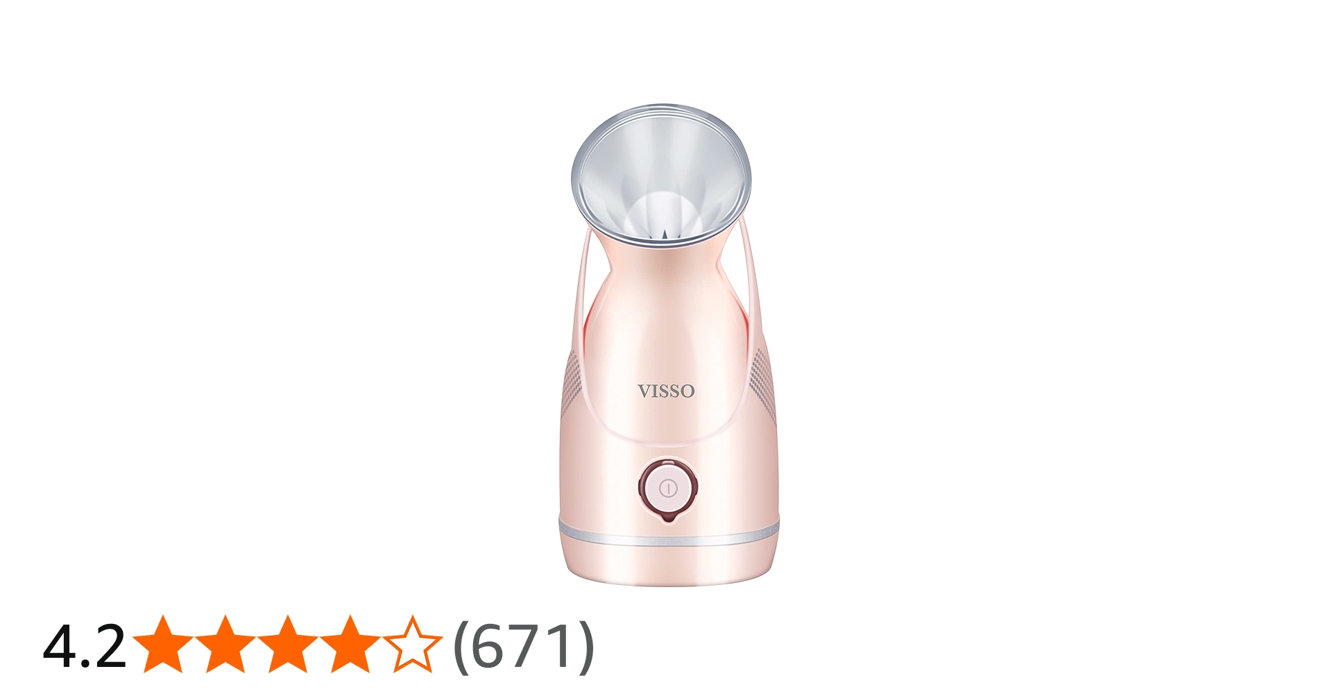 Amazon.co.jp: GENERI Pink フェイススチーマー スチーマー美顔器 美容