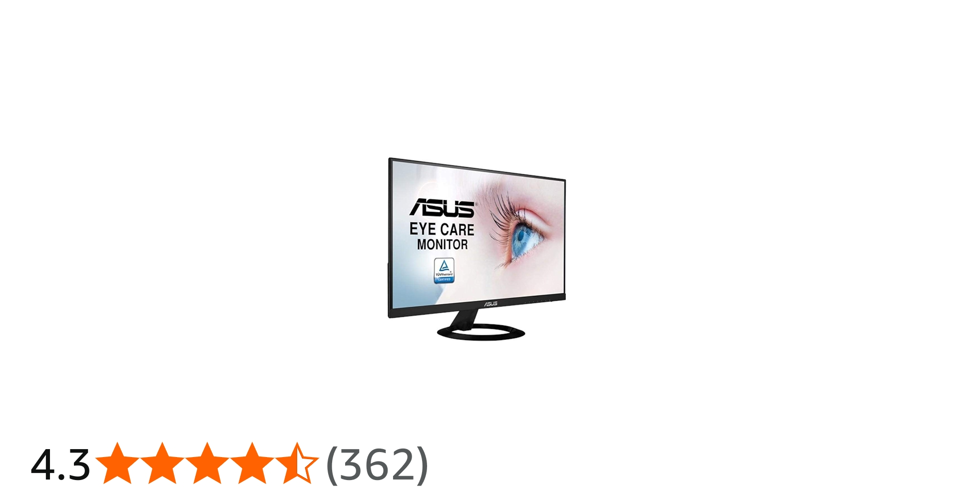 ASUS VZ249HE 23.8” Full HD 1080P IPS Eye Care Monitor with HDMI