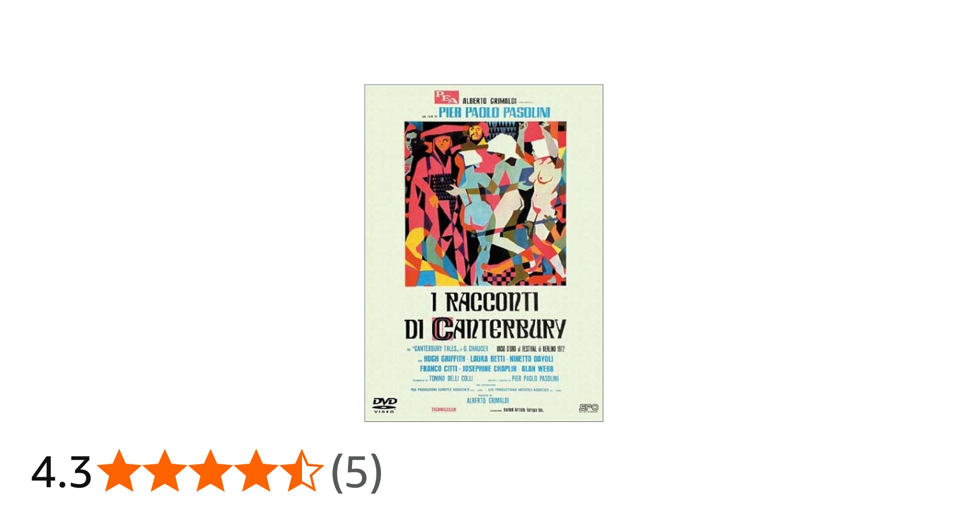 Amazon.co.jp: カンタベリー物語[オリジナル全長版] [DVD] : ピエル