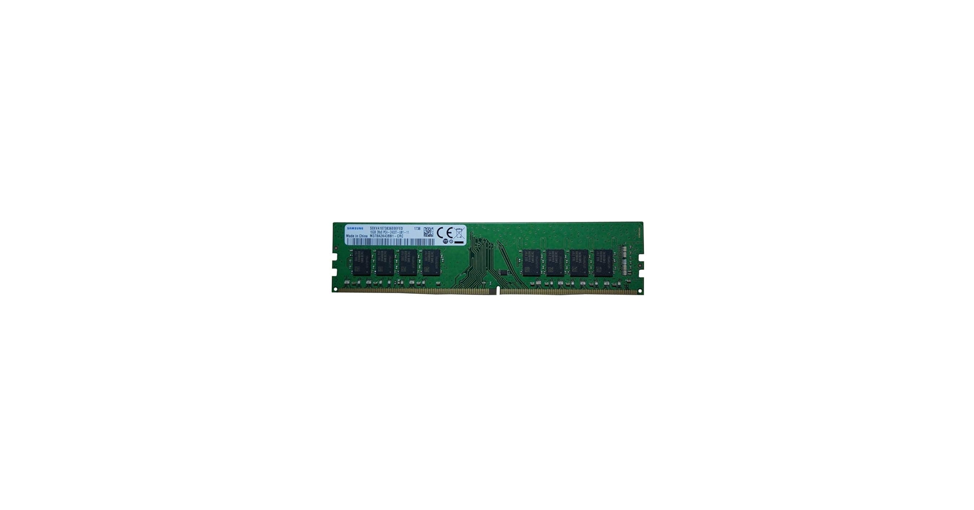 SAMSUNG 16GB DDR4 PC4-19200, 2400MHZ, 288 PIN DIMM, 1.2V, CL 17