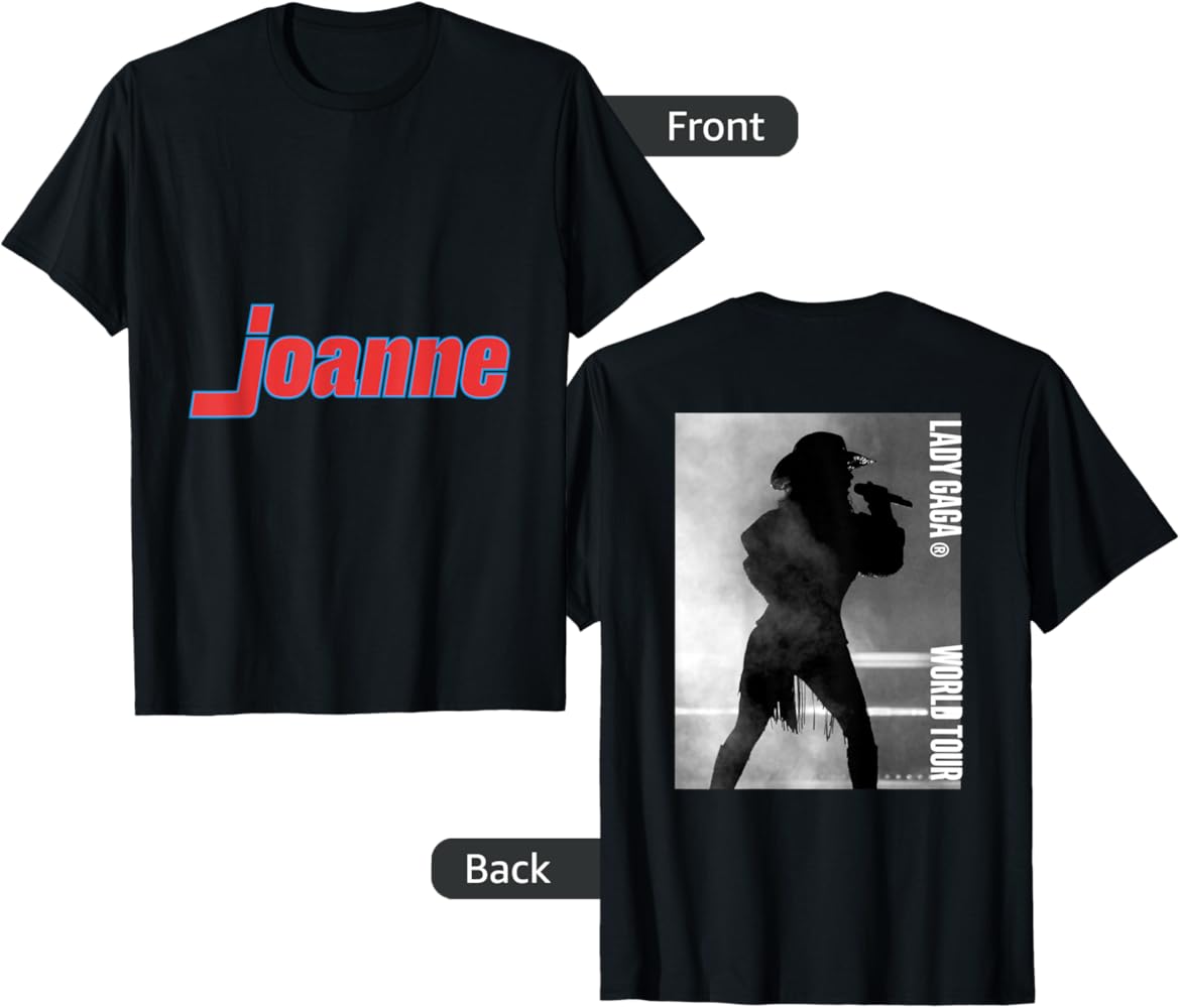 Amazon.com: Lady Gaga Official Joanne World Tour T-Shirt
