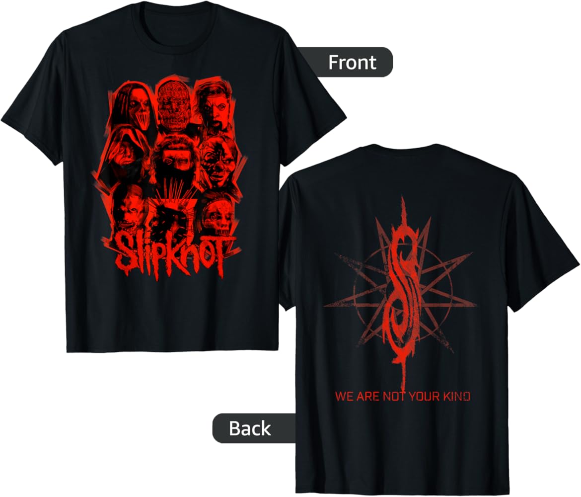 Amazon.com: Slipknot Official We are Not Your Kind Red Patch T