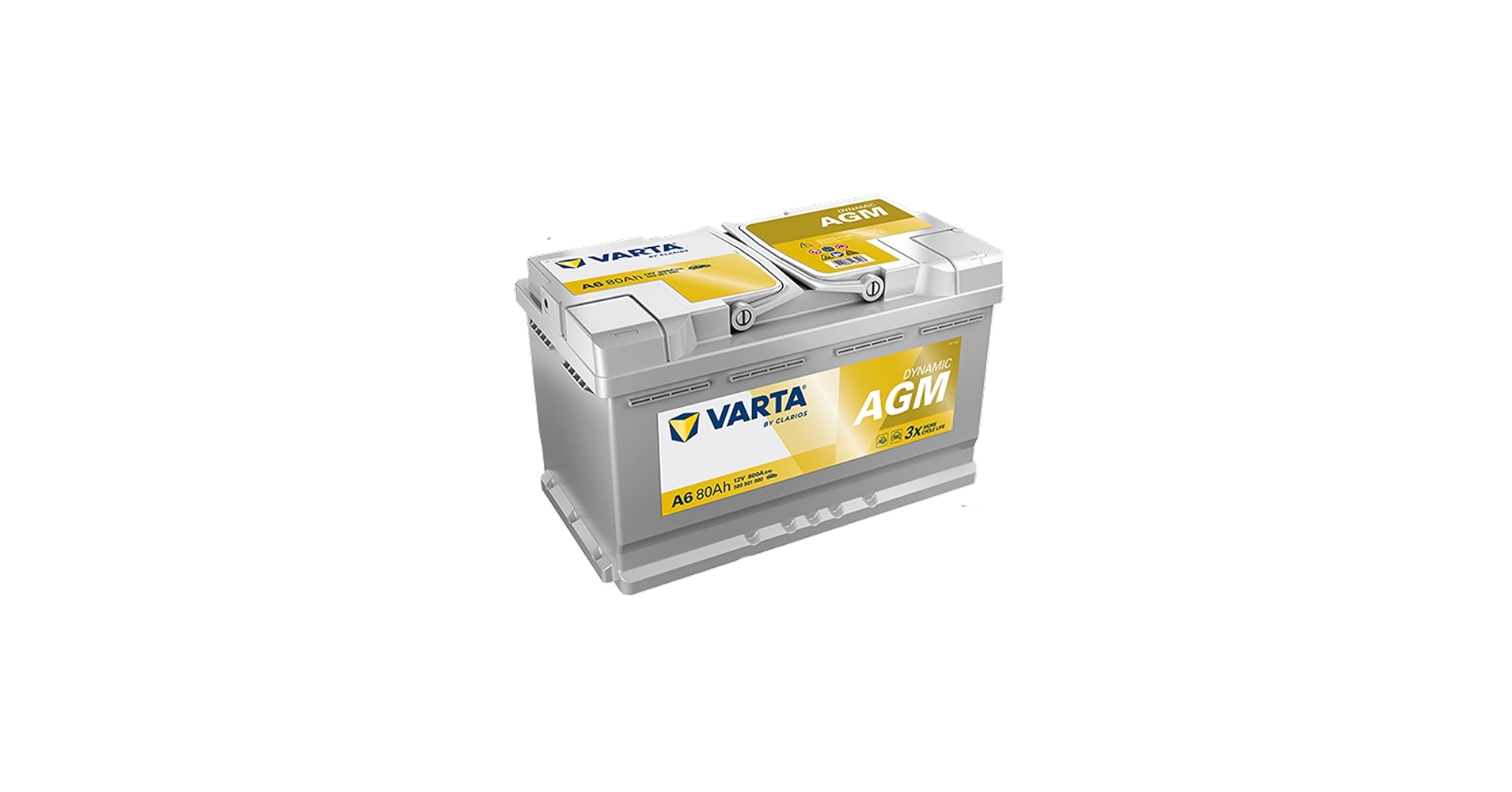 Amazon | ドイツ製 VARTA バッテリー 580-901-080 A6 (旧品番F21) AGM