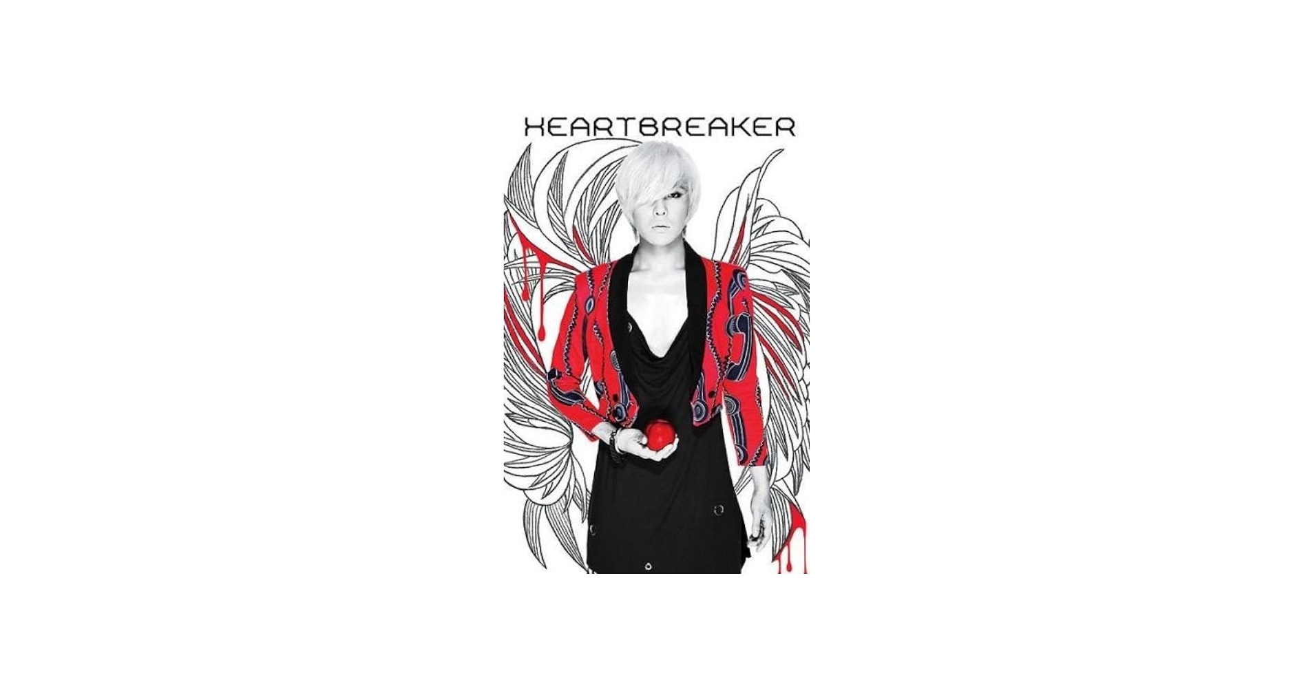 BIGBANG G-DRAGON [HEARTBREAKER] 1st Repackage Album CD+Photobook+