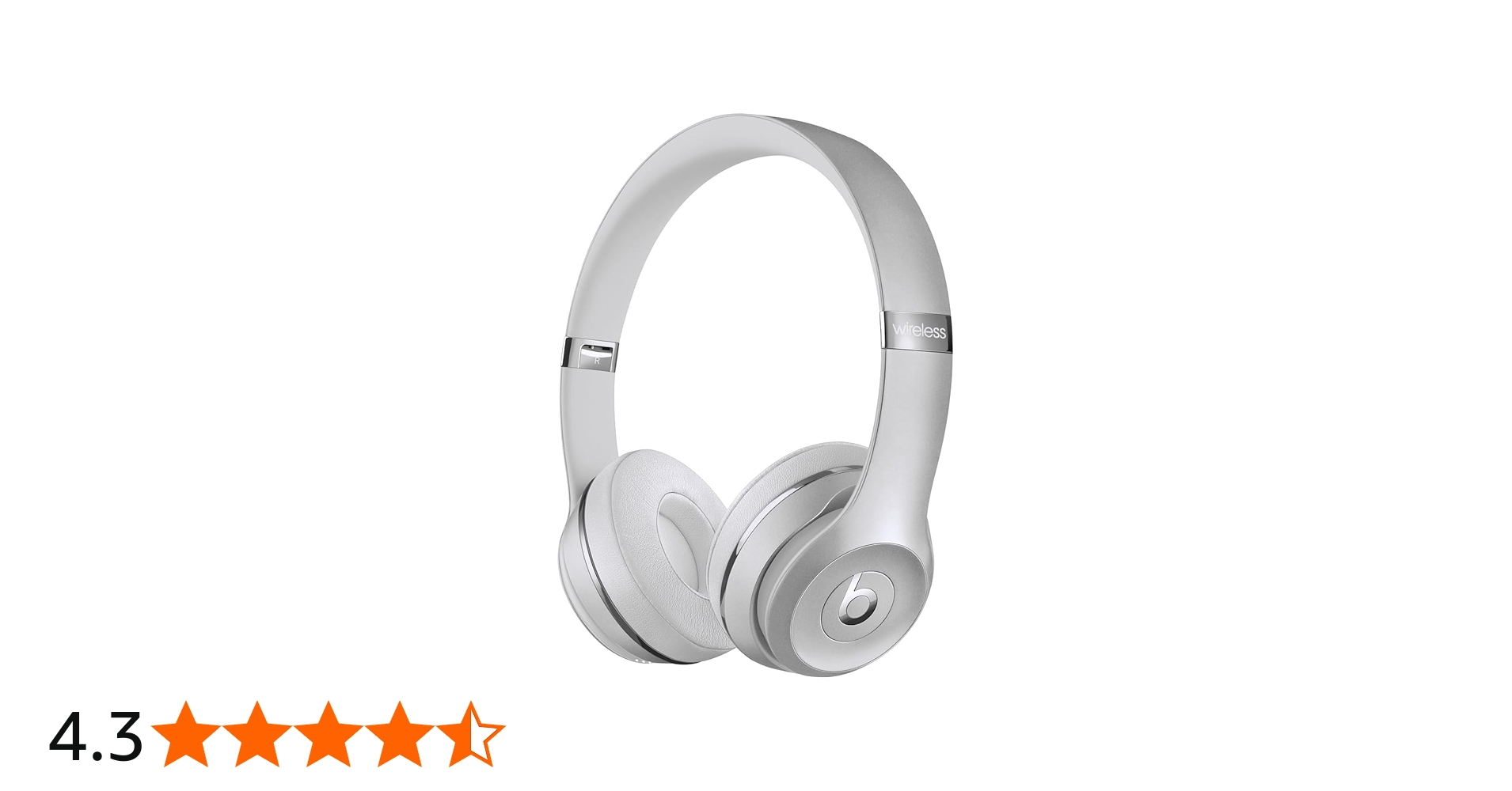 Beats Solo3 Wireless On-Ear Headphones - Silver (2024 Model