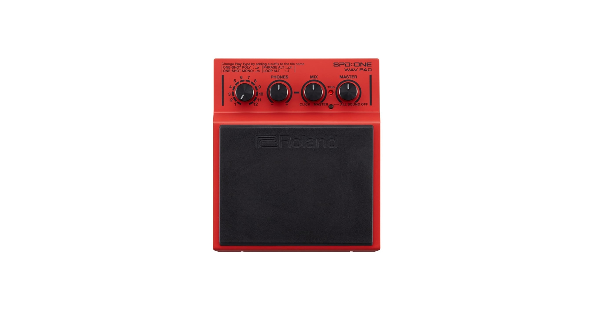 Amazon.com: Roland Percussion Electronic Drum Pad, Red (SPD-1W
