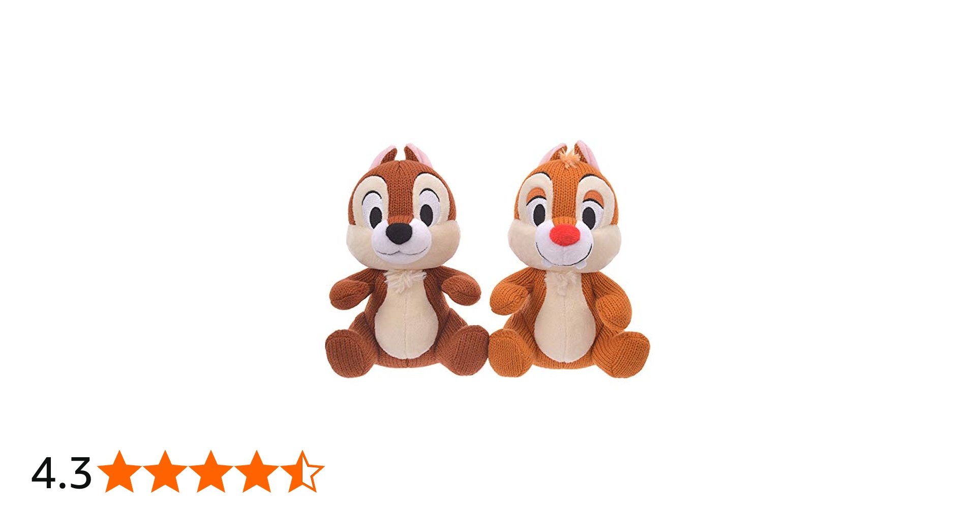 Amazon.co.jp: ディズニーストア（公式）チップ＆デール ぬいぐるみ