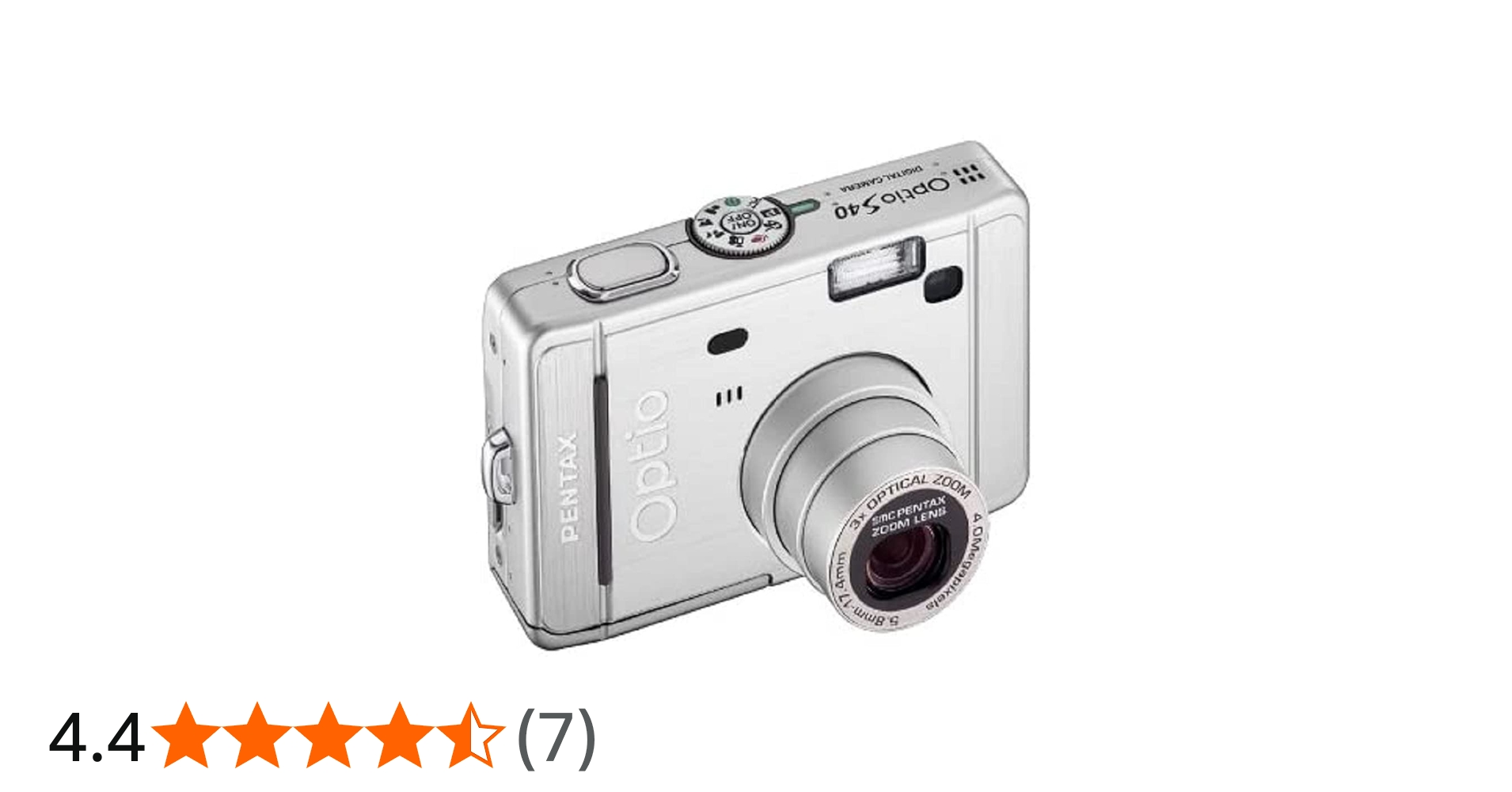Amazon Canada: Pentax Optio S40 4MP Digital Camera with 3X Optical