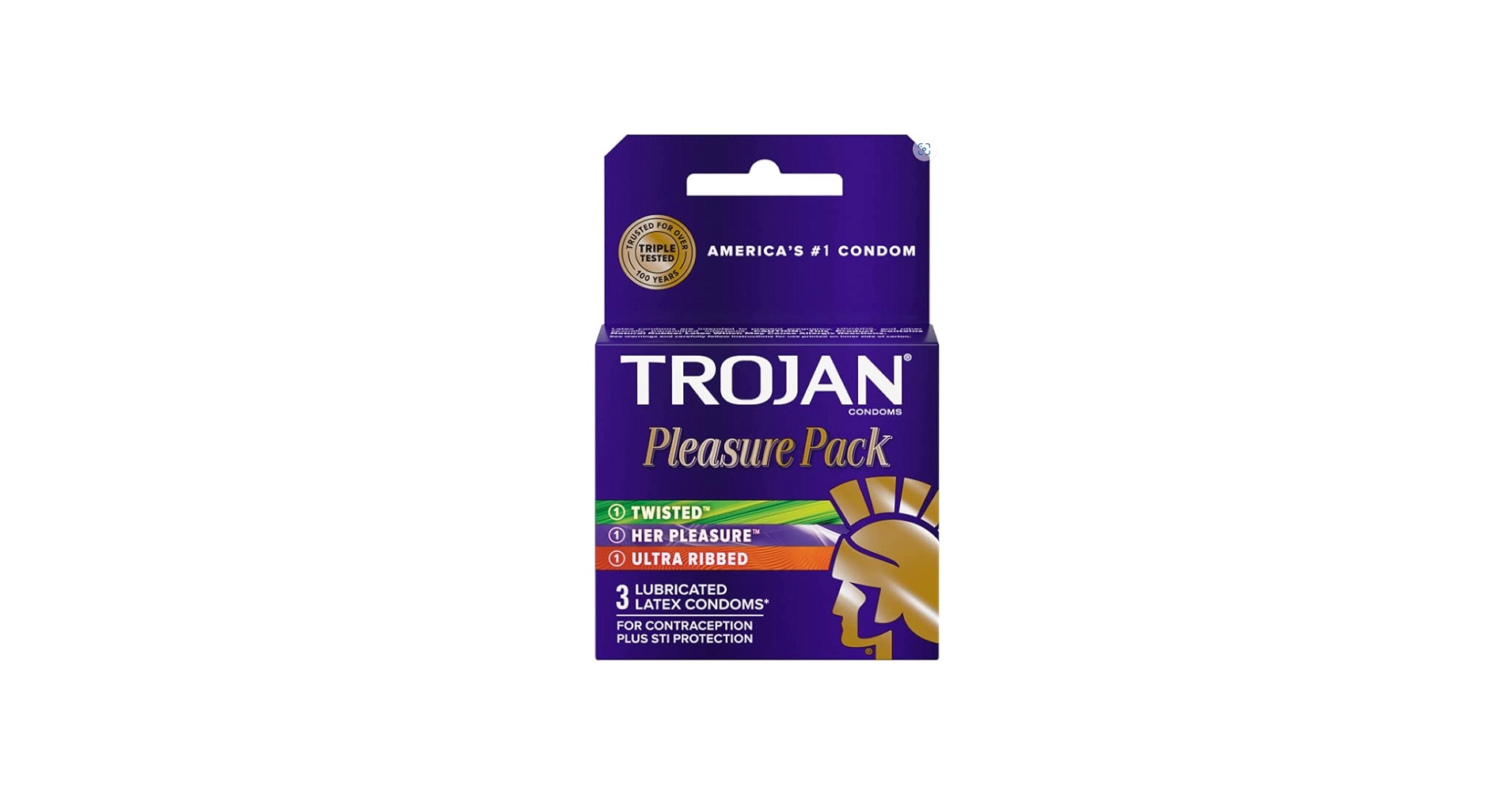 Amazon.com: Trojan Pleasure Pack Lubricated Premium Latex Condoms
