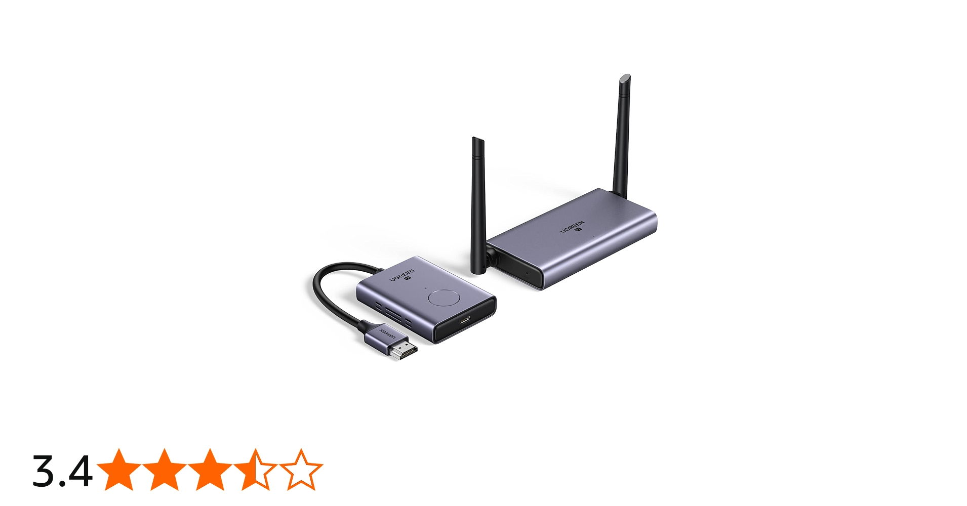 Amazon | UGREEN HDMI 無線 ワイヤレスHDMI送受信機セット【日本技適