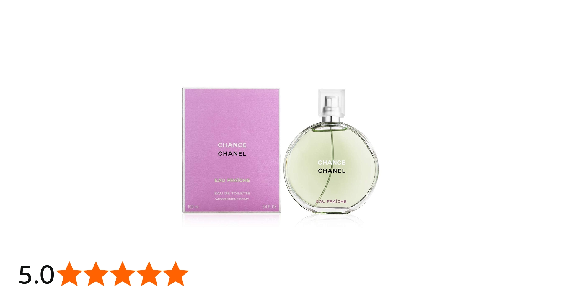 Chanel Chance Eau Fraiche Eau De Toilette Spray for Women, 100ml